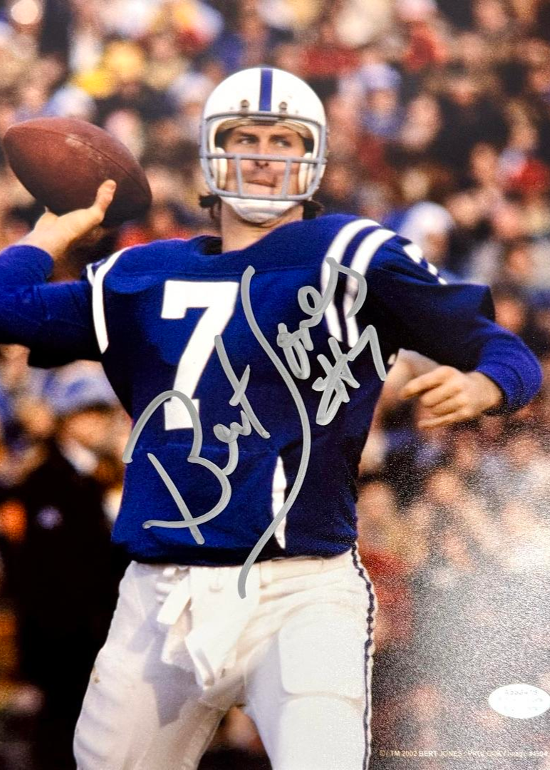 Bert Jones Signed 8x10 Photo Baltimore Colts - Schwartz COA